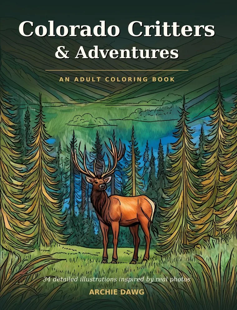 Cover of Colorado Critters & Adventures, the adult edition