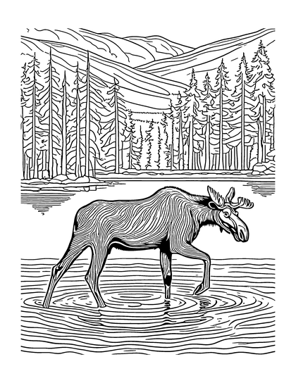 Page: Moose in the Lake